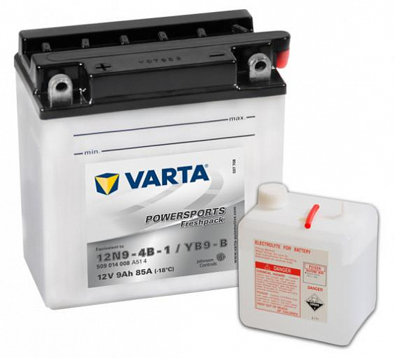 Аккумулятор Varta Powersports Freshpack 509 014 008 (9 A/h), 85A L+