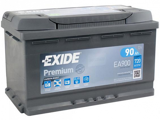 Аккумулятор Exide Premium EA900 (90 A/h), 720A R+